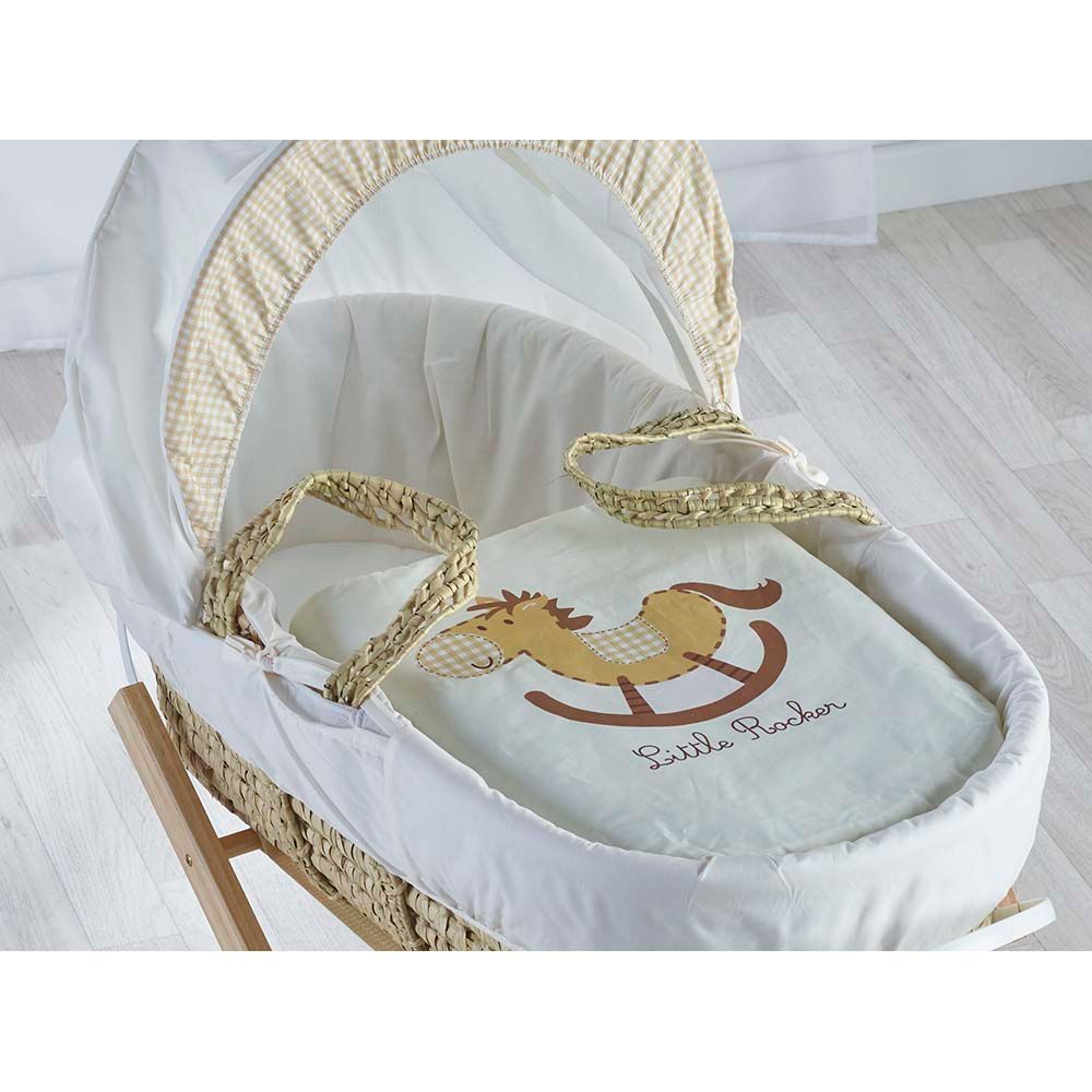 Kinder Valley - My Little Rocker Palm Moses Basket W/ Stand