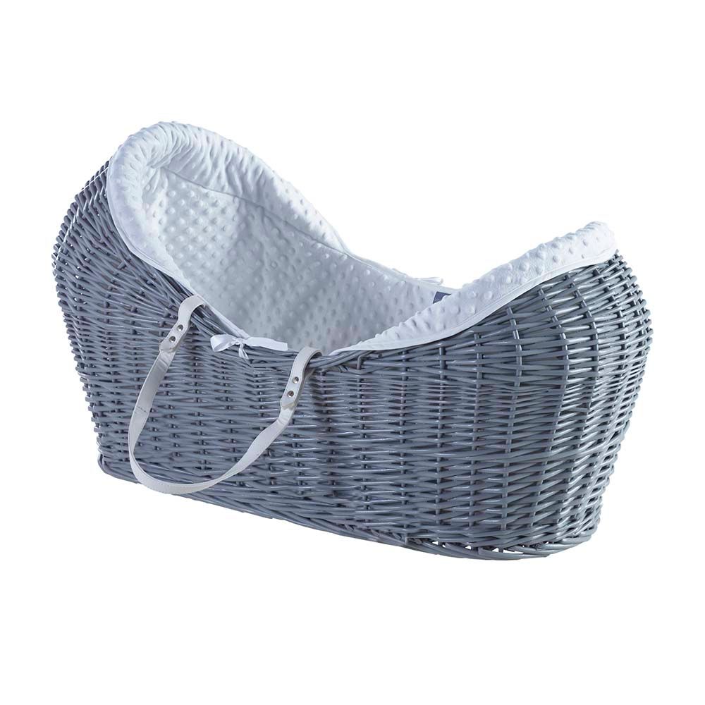 Kinder Valley - Dimple Pod Moses Basket W/ Stand - Grey