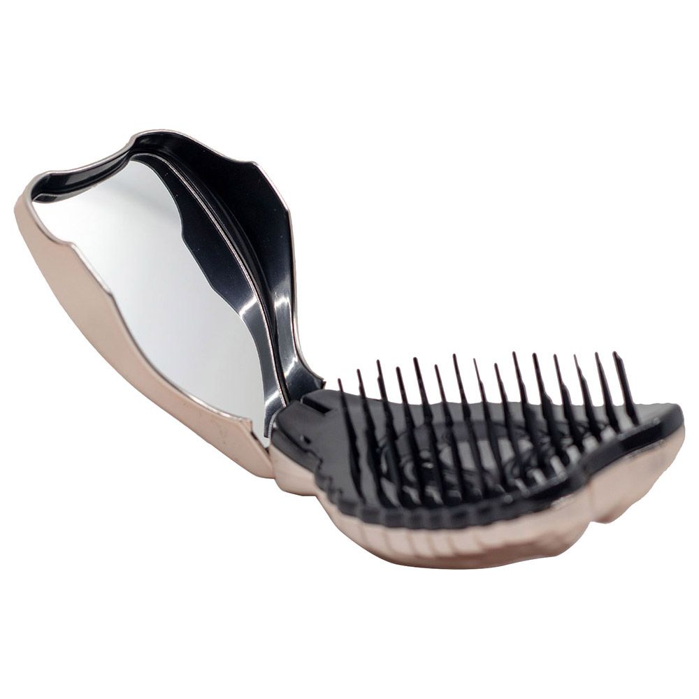 Tangle Angel Professional Hair Brush Rose Gold With Mirror