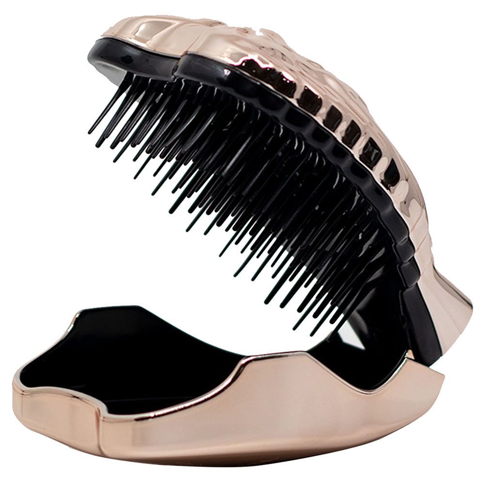 Tangle Angel Professional Hair Brush Rose Gold With Mirror