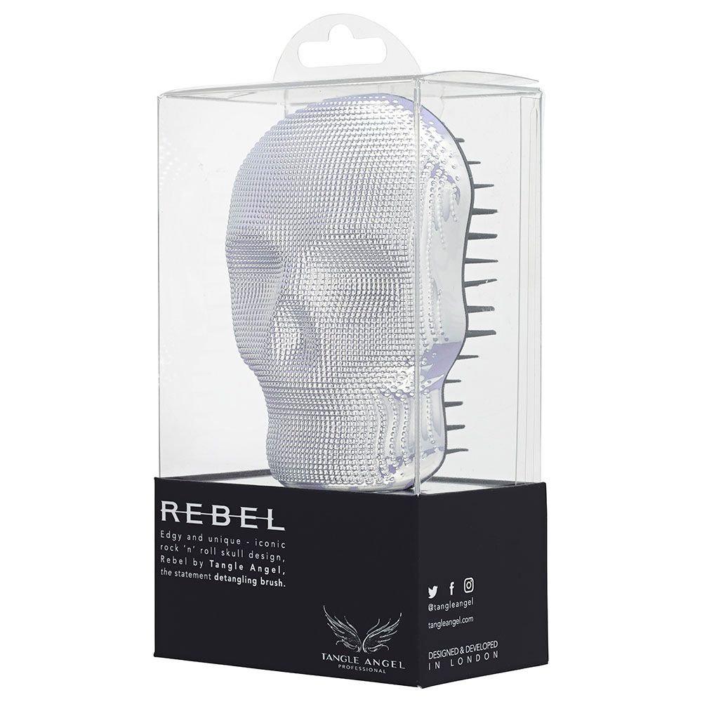 Tangle Angel Professional Rebel Series Hair Brush Silver