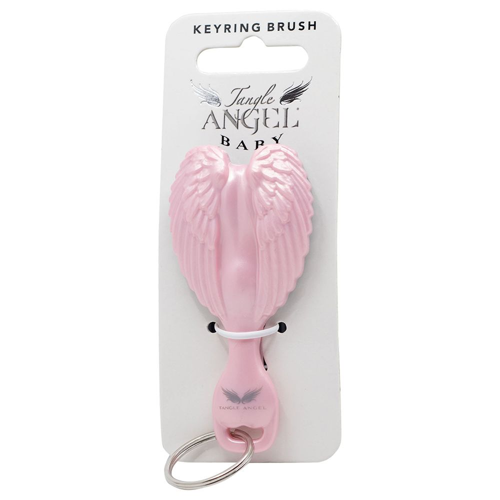 Tangle Angel - Mini Hair Brush Key Ring Pink