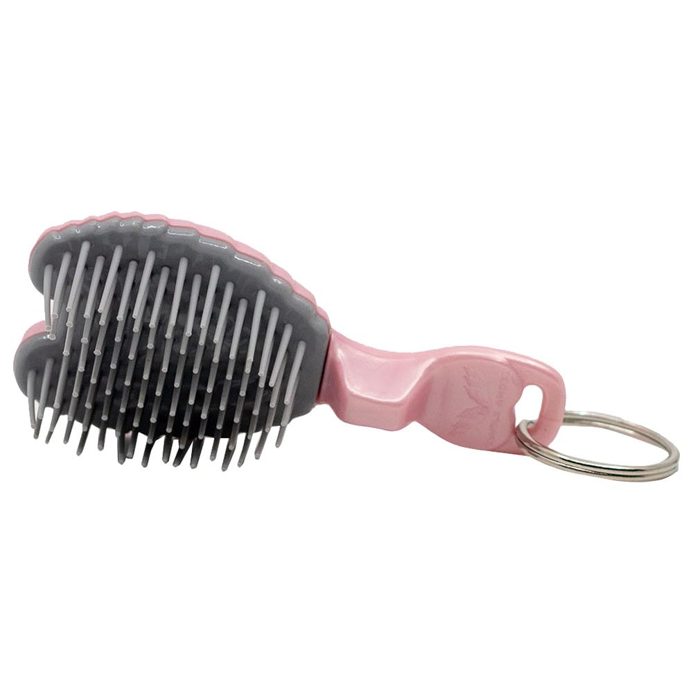 Tangle Angel - Mini Hair Brush Key Ring Pink