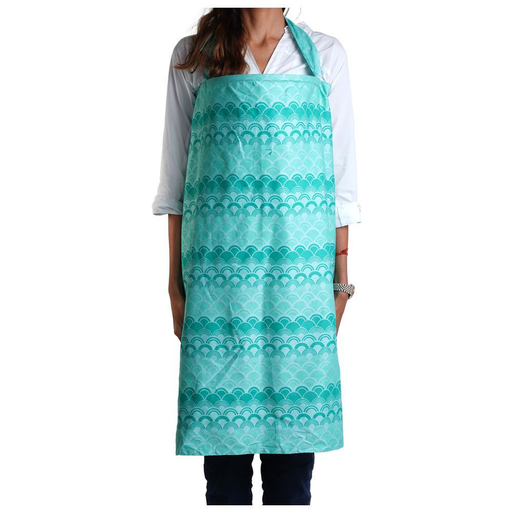 Mi Dulce An'Ya - Hand Printed Baby Nursing Apron - Green