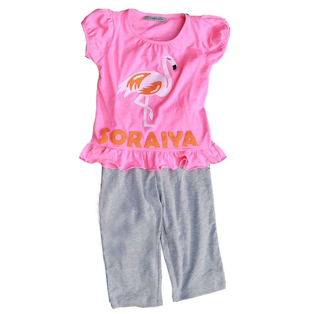 Mi Dulce An'ya - Customized Flamingo Pyjama - Pink