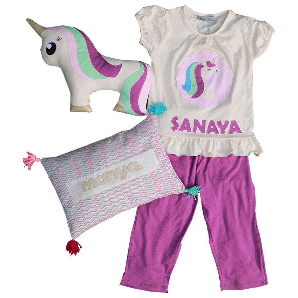 Mi Dulce An'ya - Customized Unicorn Pyjama & Cushion