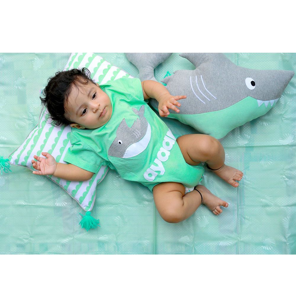 Mi Dulce An'ya - Customized Shark 3pc Baby Gift Set