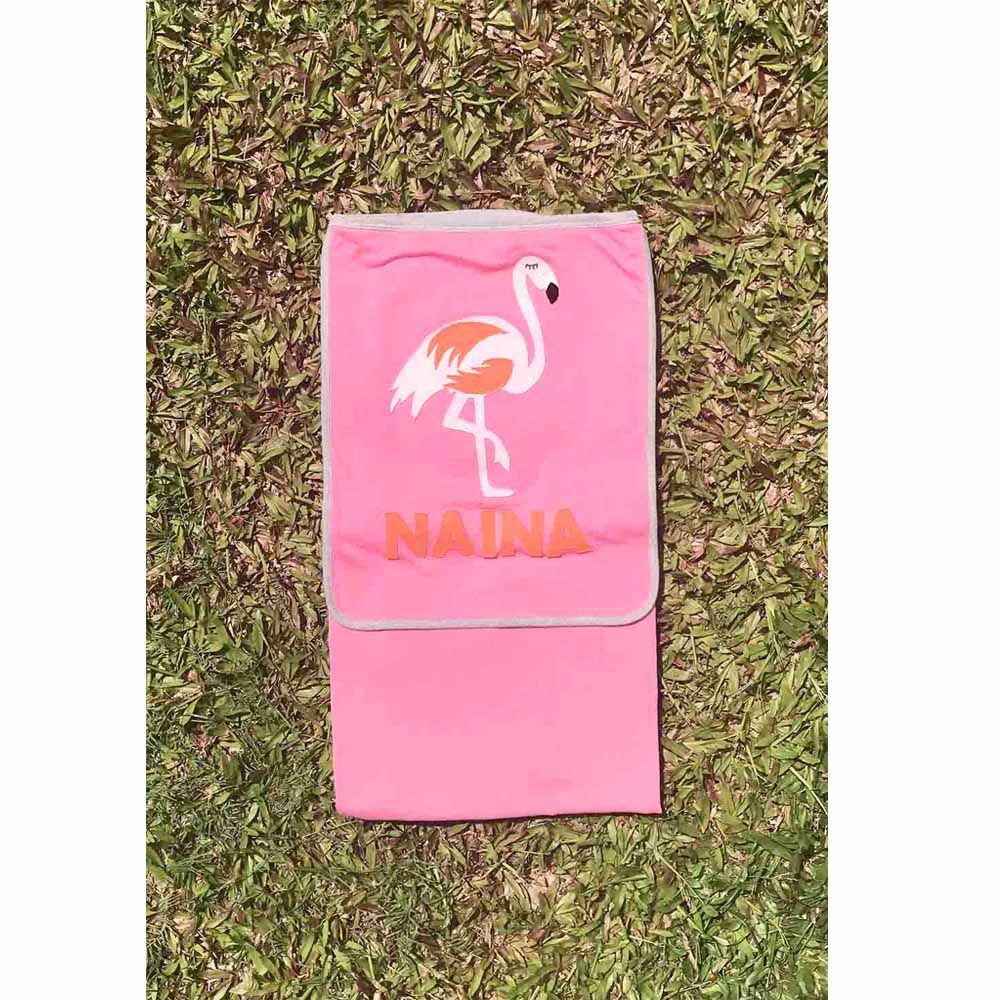 Mi Dulce An'ya - Customized Flamingo Reversible Blanket