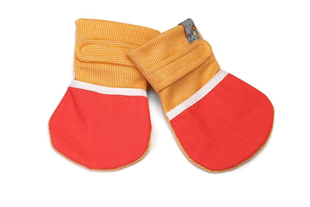 Mi Dulce An'ya Shoes and Mittens - Yellow & Orange