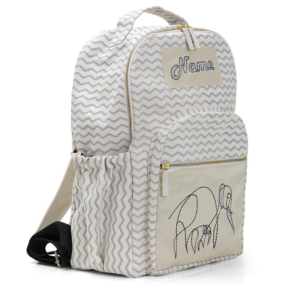 Mi Dulce An'ya - Elephant Embroidered Large School Bag