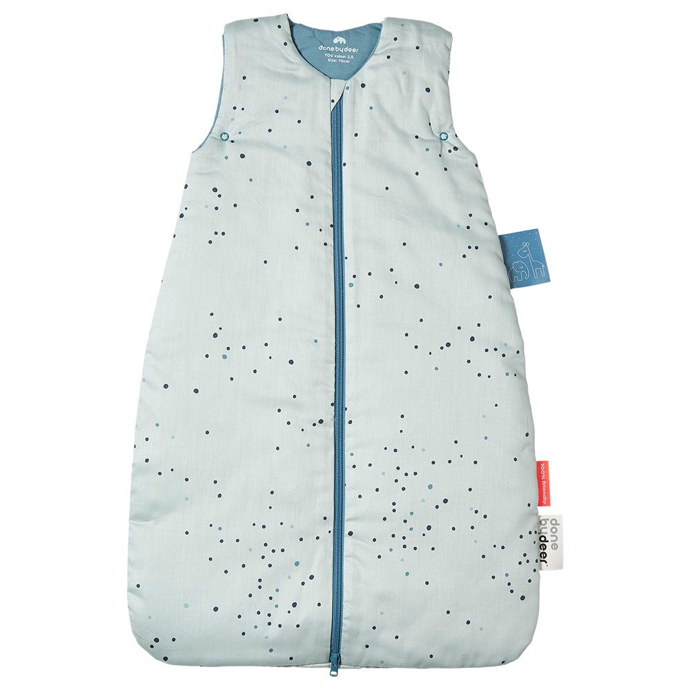 Done by Deer - Sleepy Bag, 70cm/TOG 2.5, Dreamy Dots - Blue