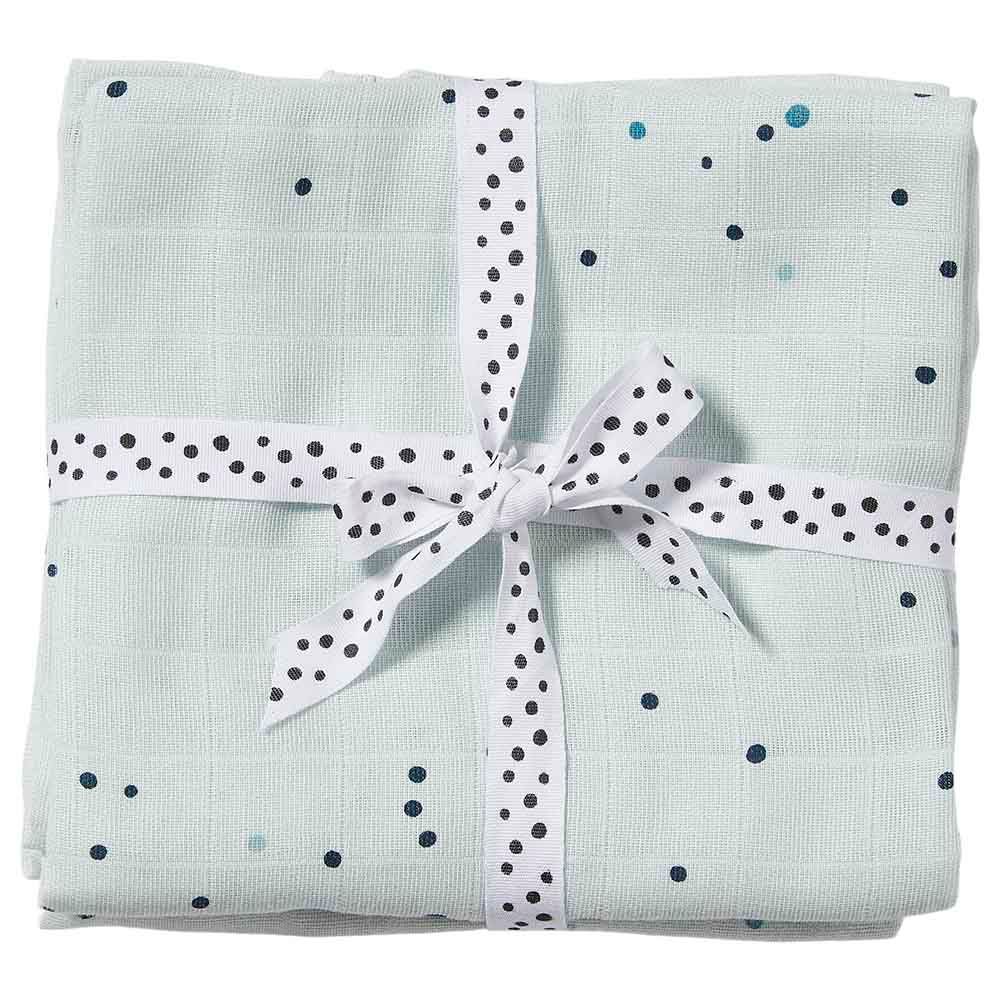 Done By Deer - Swaddle, Pack Of 2 - Dreamy Dots, Blue