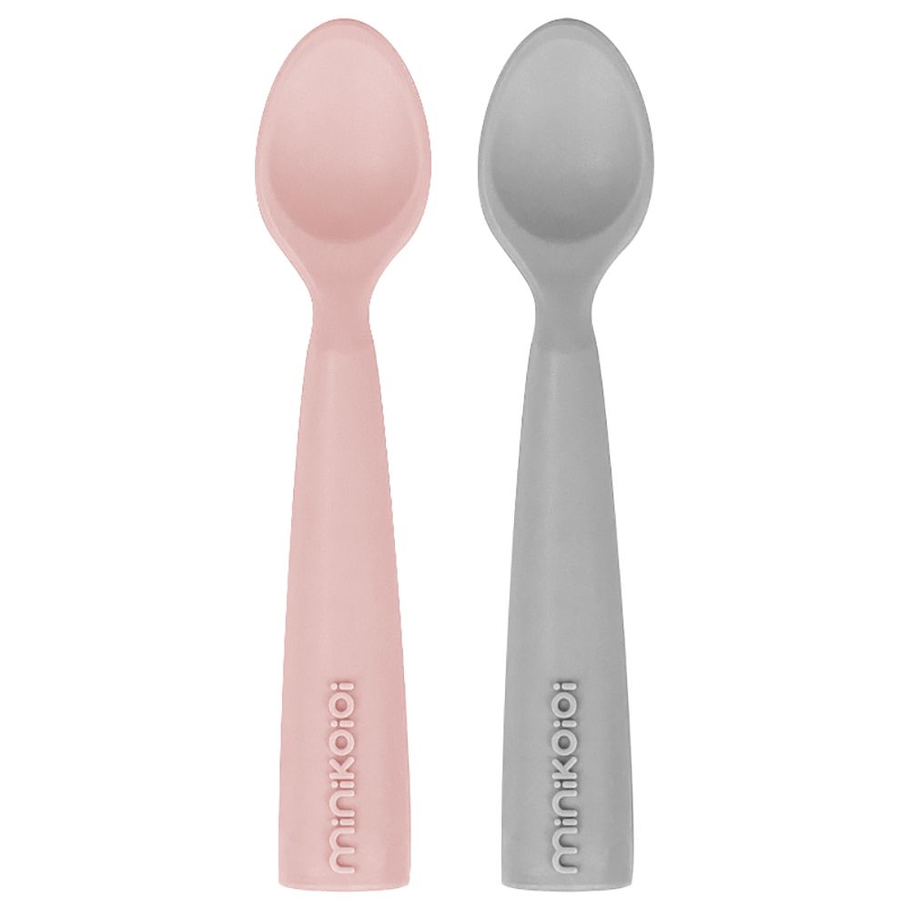 Minikoioi - Scoopers Spoon - Pinky Pink/Powder Grey