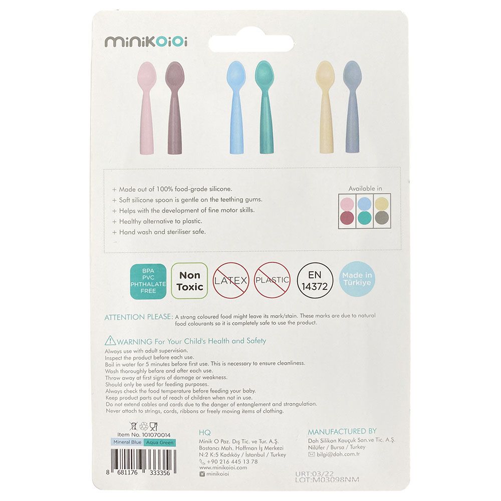 Minikoioi - Scoopers Spoon - Pinky Pink/Powder Grey