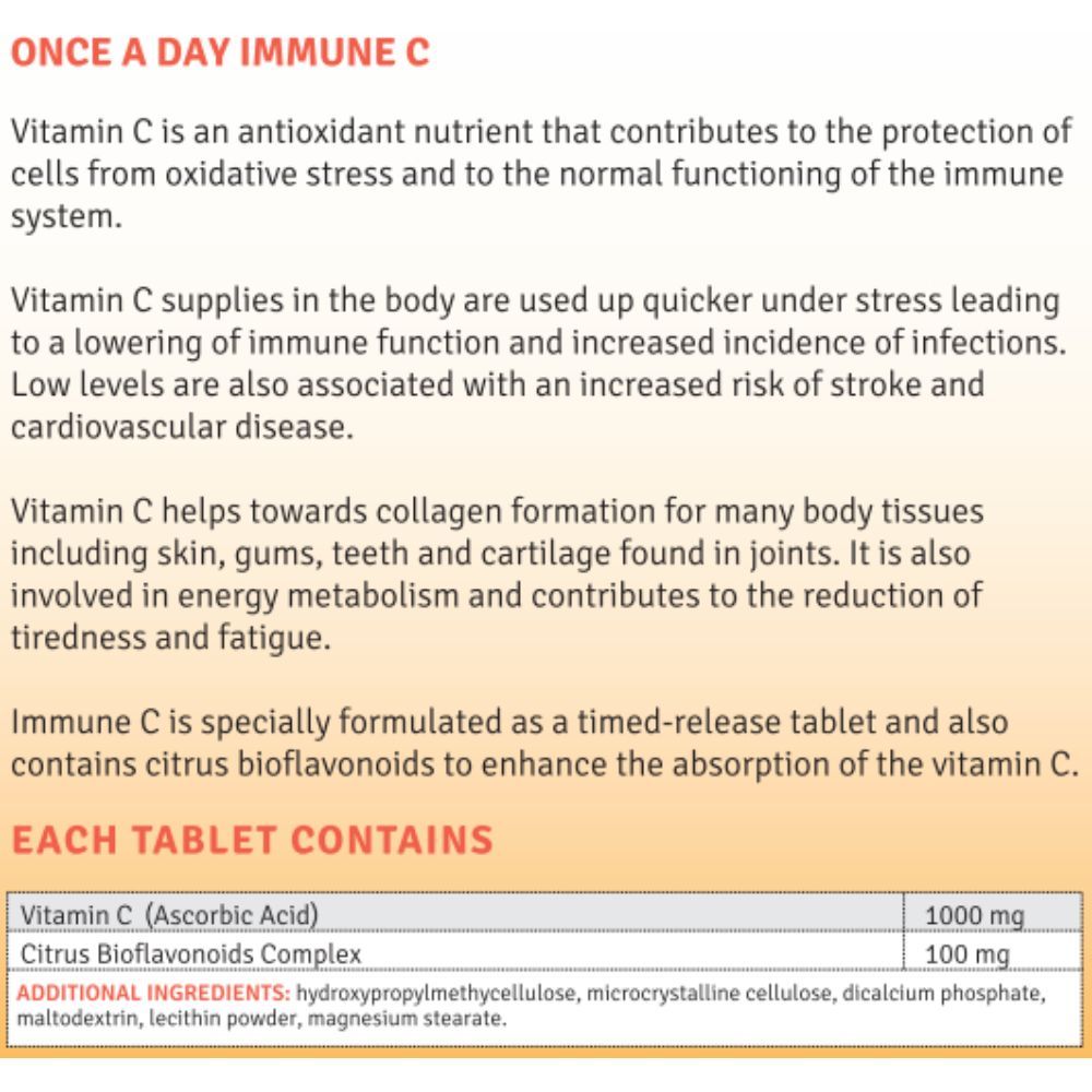 Quest - Once A Day Immune C Vitamin - 30 Tablets