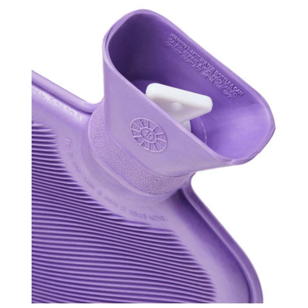 3W Healthcare - Hot Water Bottle - Plush Cover - 2L - Violet