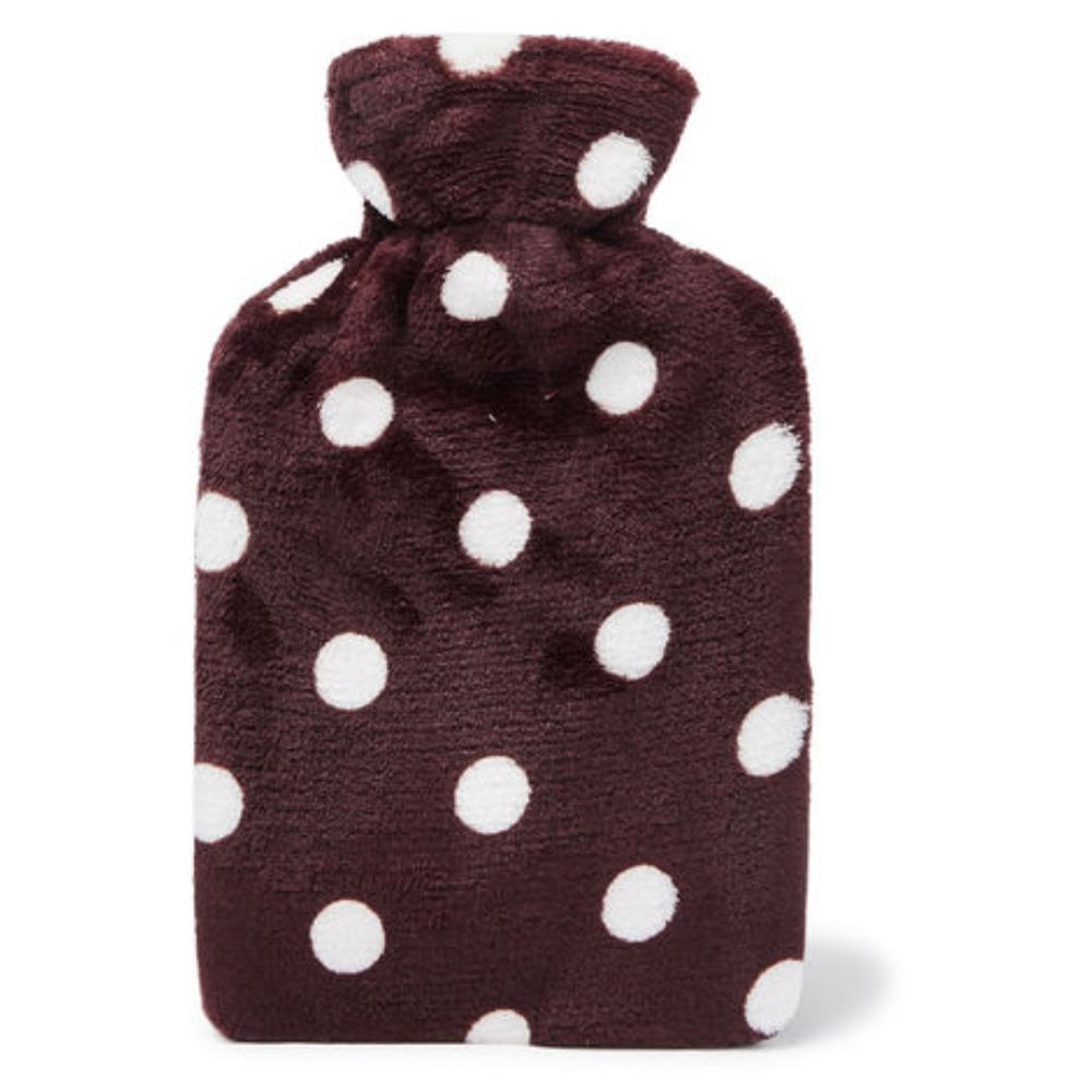 3W Healthcare - Hot Water Bottle - Fleece Cover - 1L - Brown