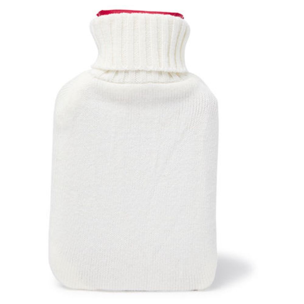 3W Healthcare - Hot Water Bottle - Knitted Cover - 1L - White