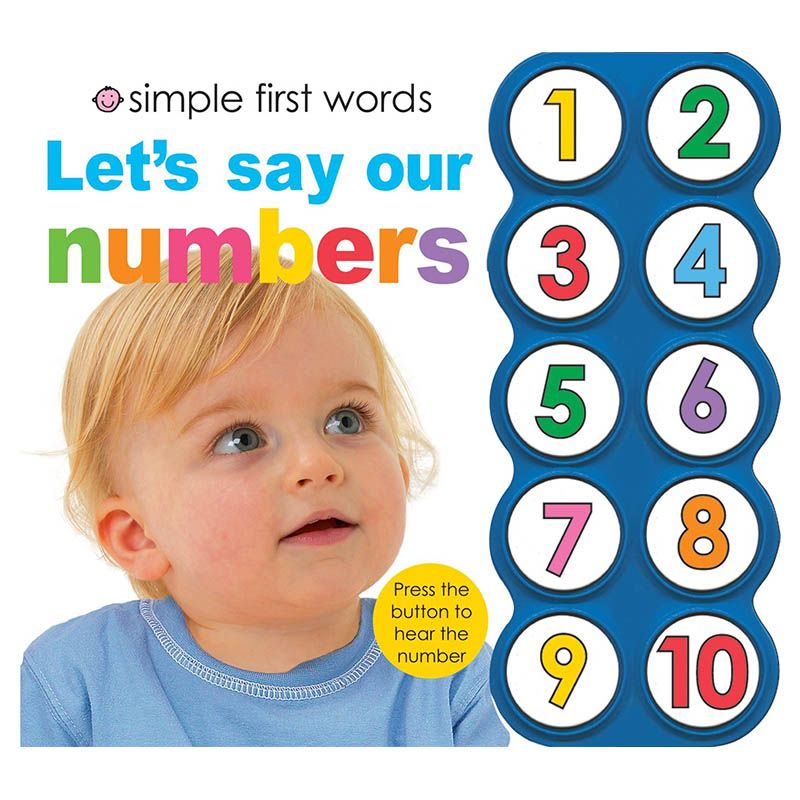 Simple First Words Let's Say Our Numbers