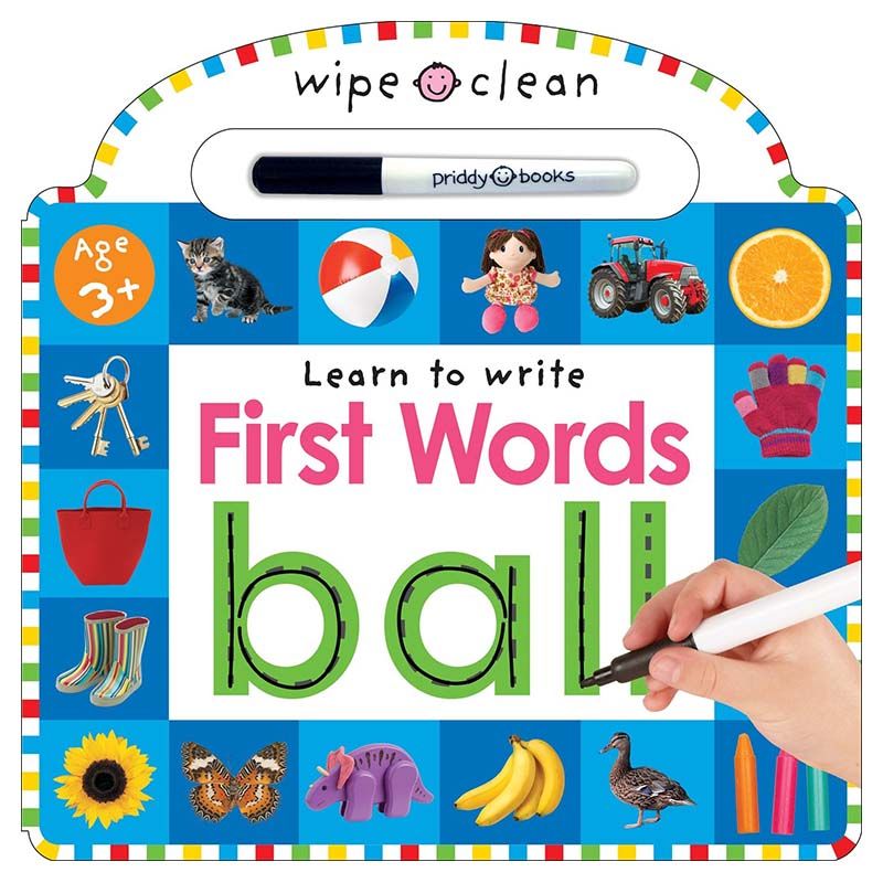 كتاب First words بسطح قابل للمسح