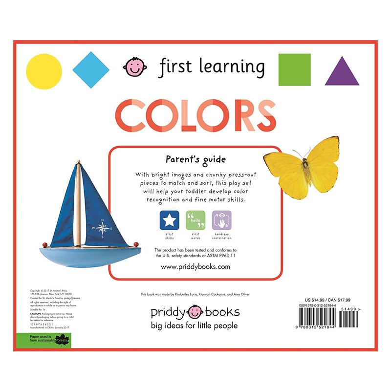 كتاب First Learning Colors Play Set