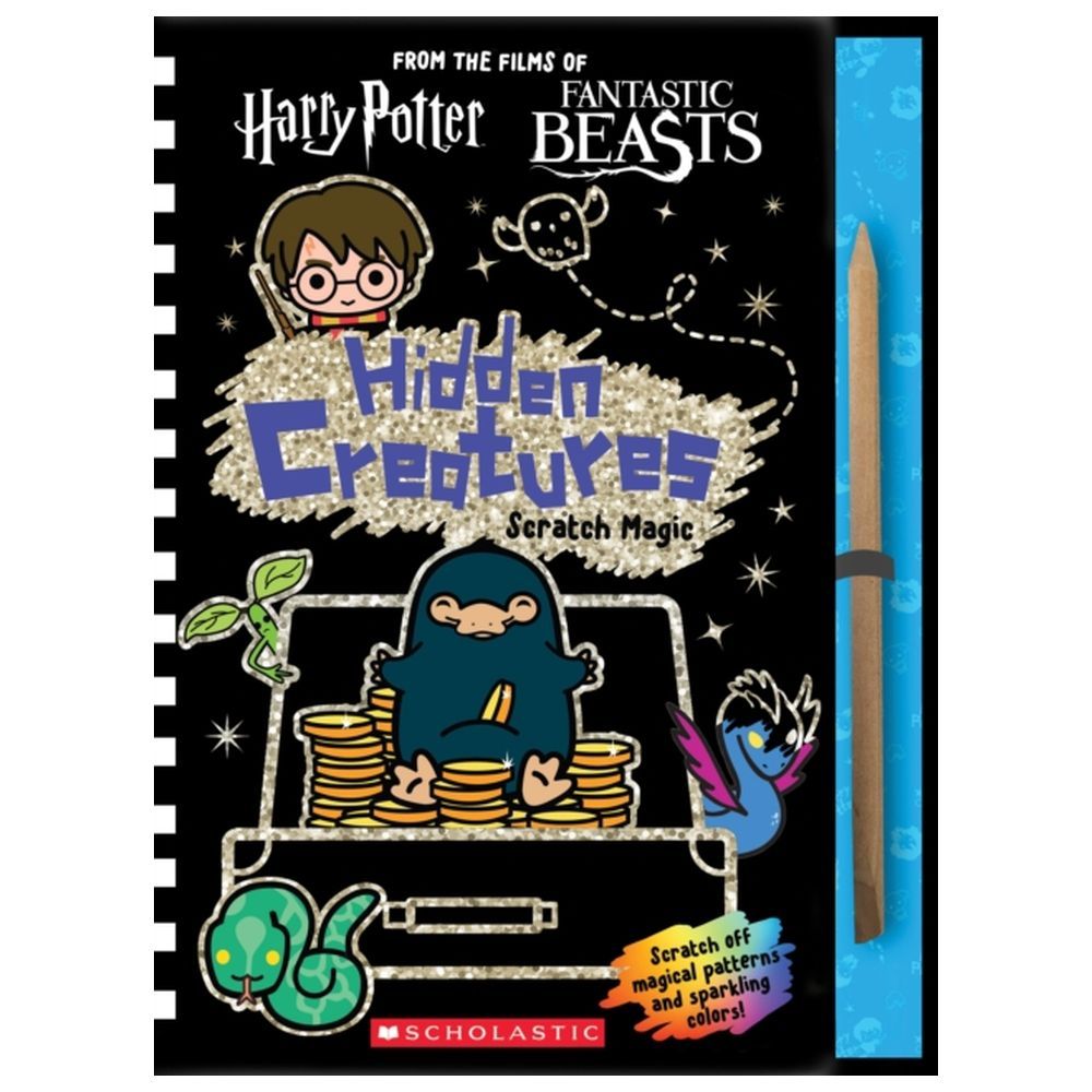 كتاب Wizarding World Hidden Creatures Scratch Magic