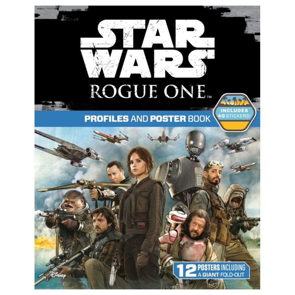 كتاب Star Wars Rogue One مع ملصقات ولوحات