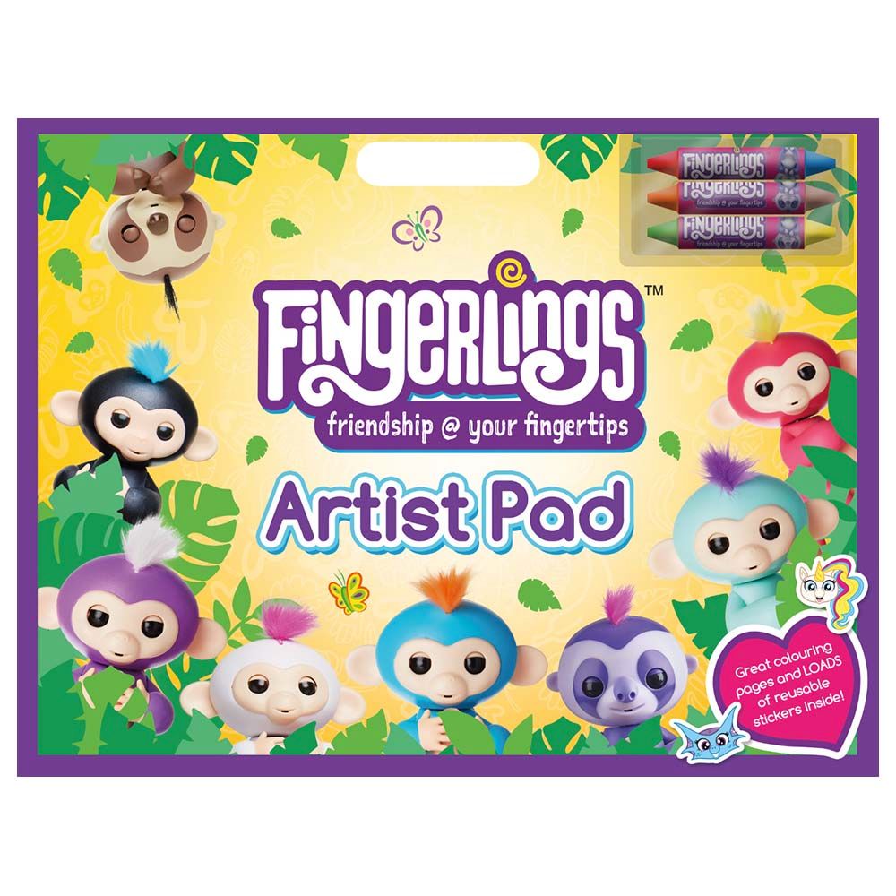 كتاب التلوين Fingerlings Artist Pad