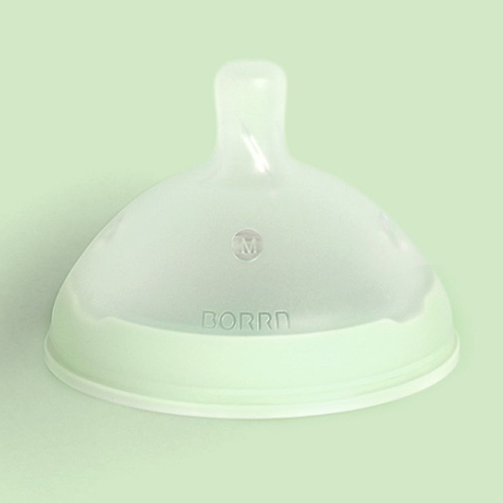 BORRN - Silicone BPA Free Non-Toxic Teat Slow Flow - Green