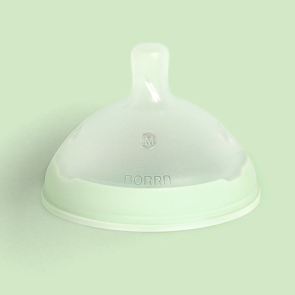 BORRN - Silicone BPA Free Non-Toxic Teat Fast Flow - Green