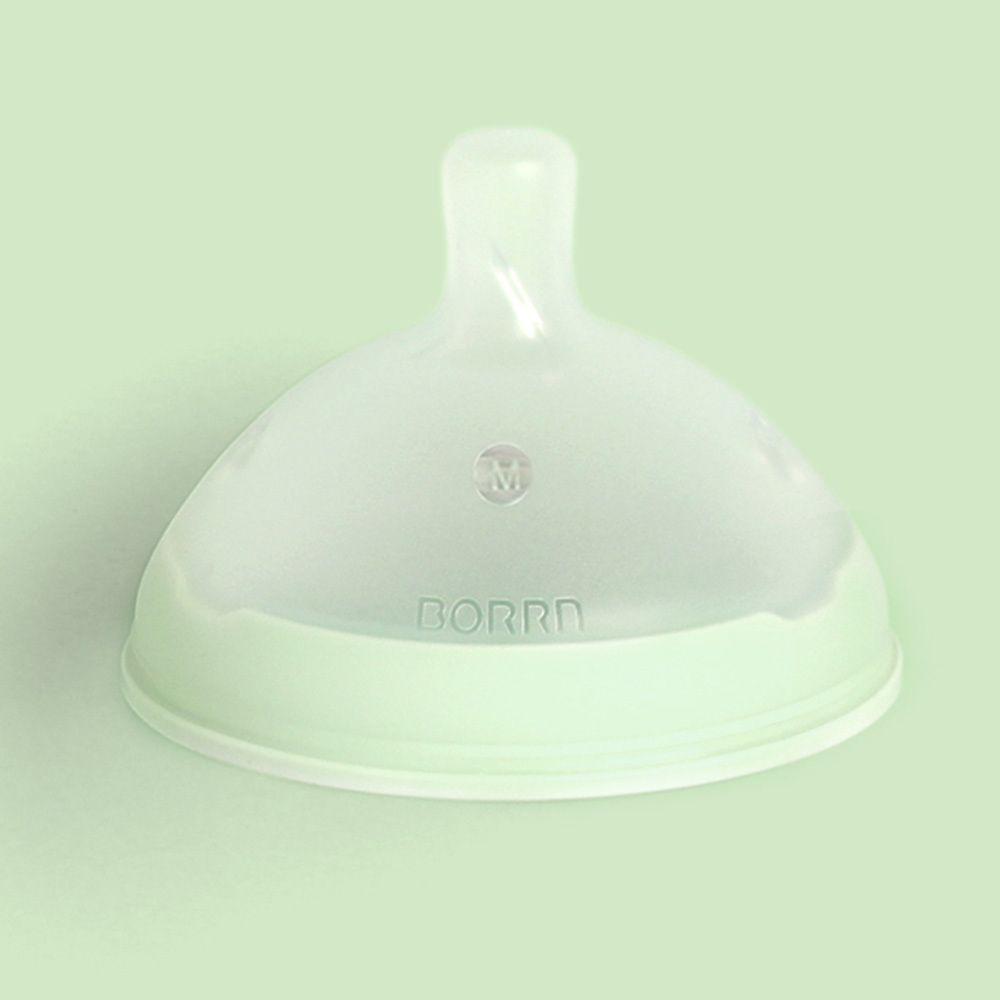 BORRN - Silicone BPA Free Non-Toxic Teat Variable Flow Green