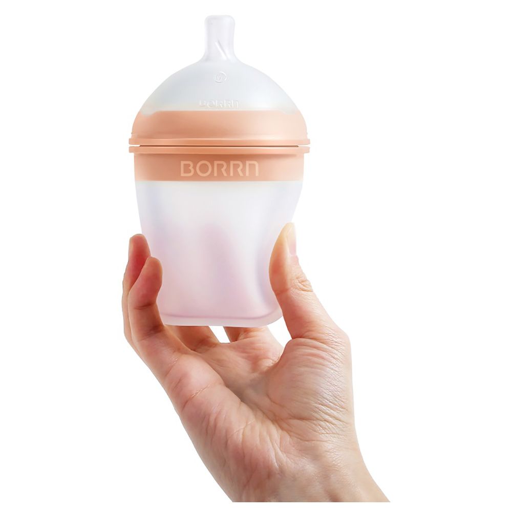 BORRN - Silicone BPA Free Non-Toxic Teat Slow Flow - Orange