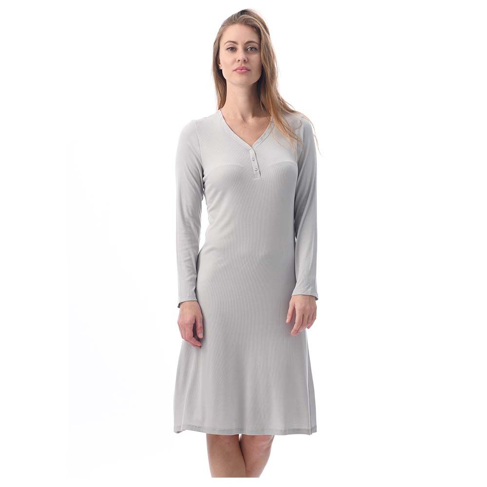 Lacy Dreams - Elegant & Comfortable Sleepshirt - Grey