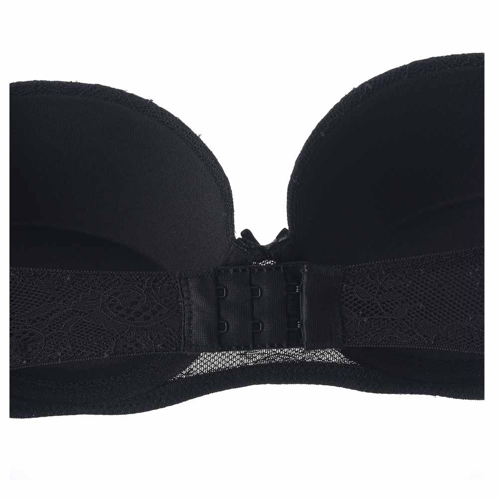 Lacy Dreams - Casual Multiway Push-Up Lace Bra - Black