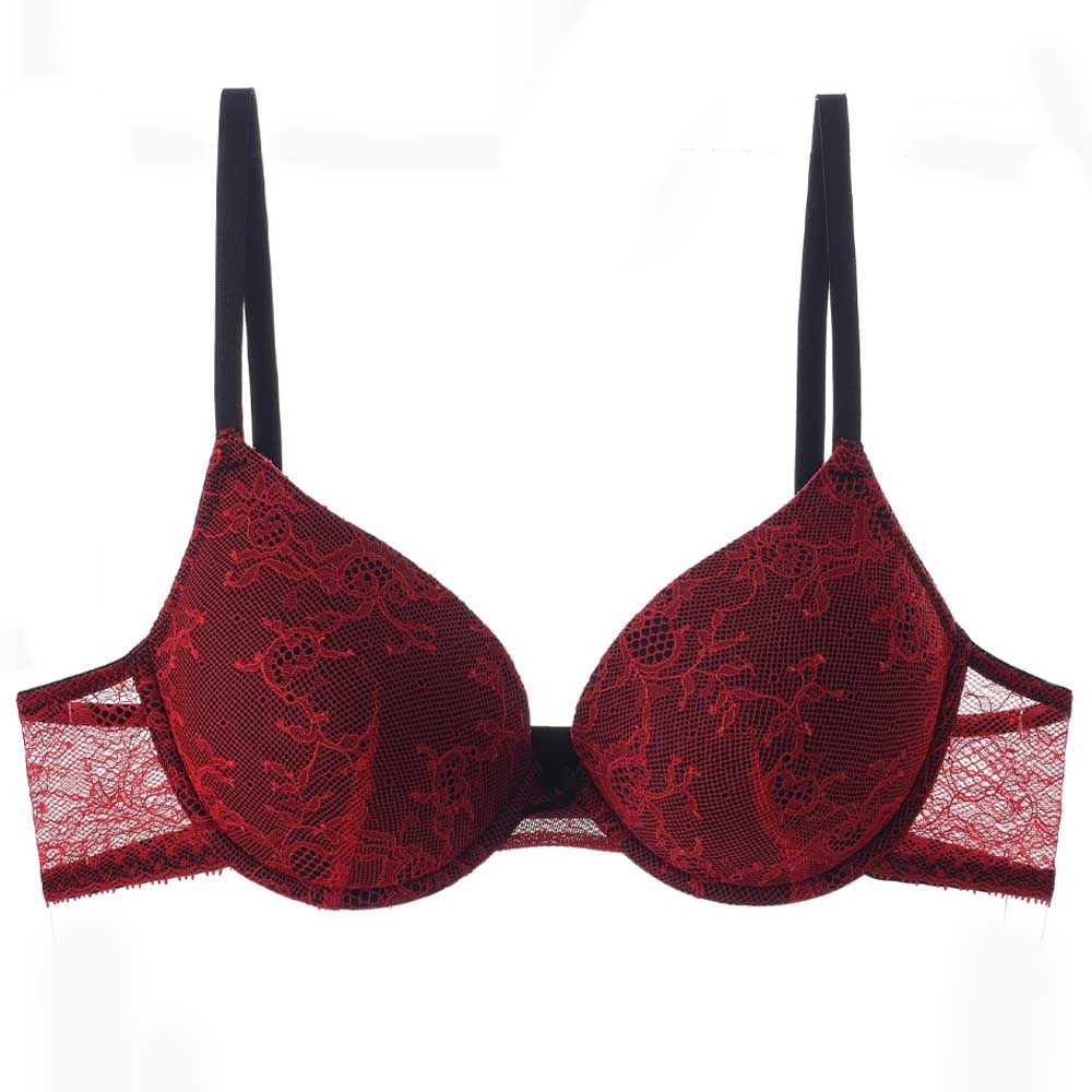 Lacy Dreams - Casual Lace Bra - Red