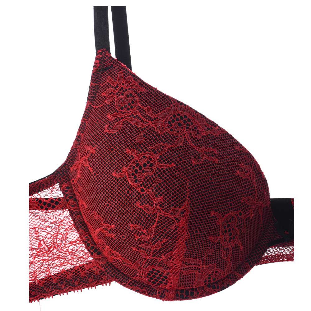 Lacy Dreams - Casual Lace Bra - Red