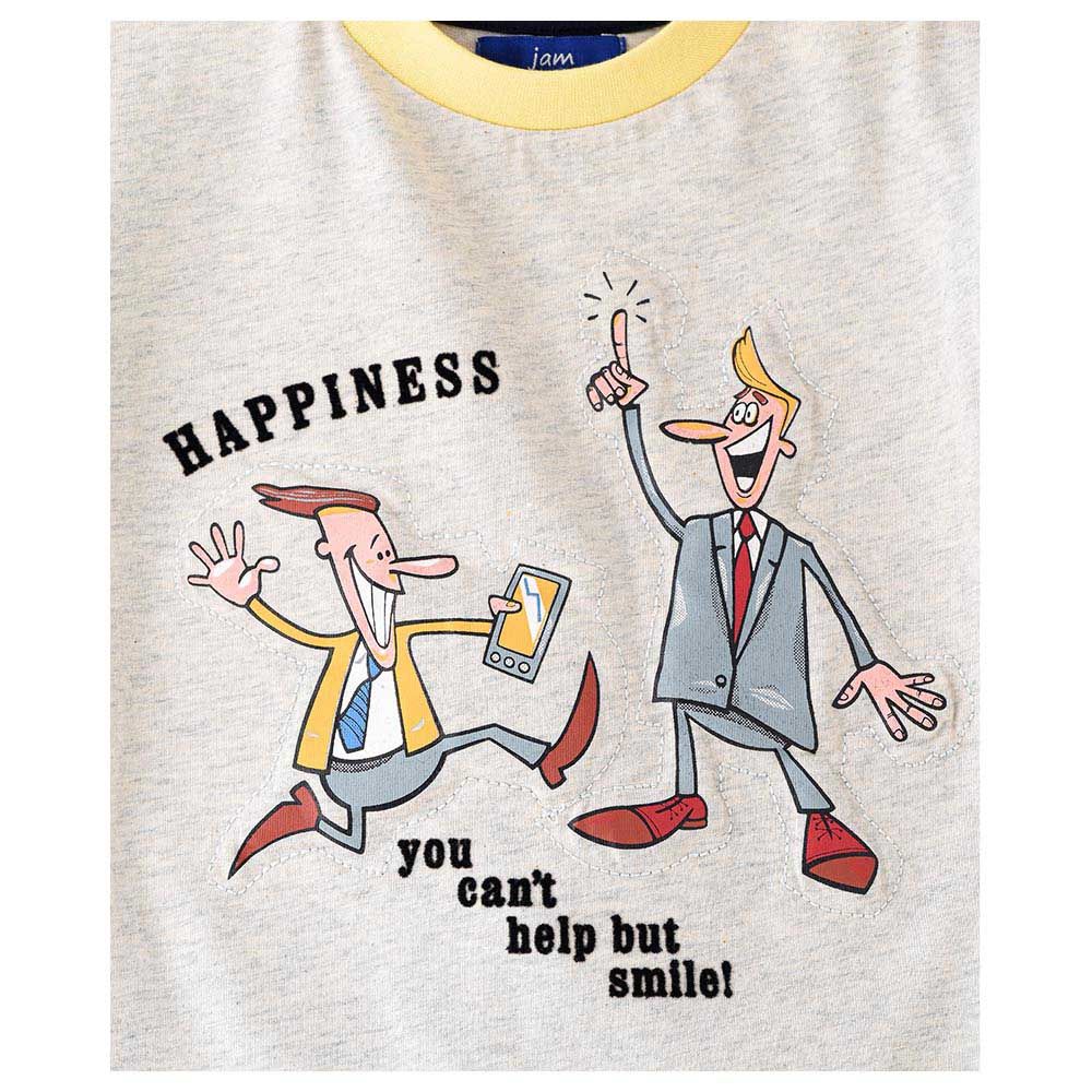 Jam - Happiness Quote Print Full Sleeves Top