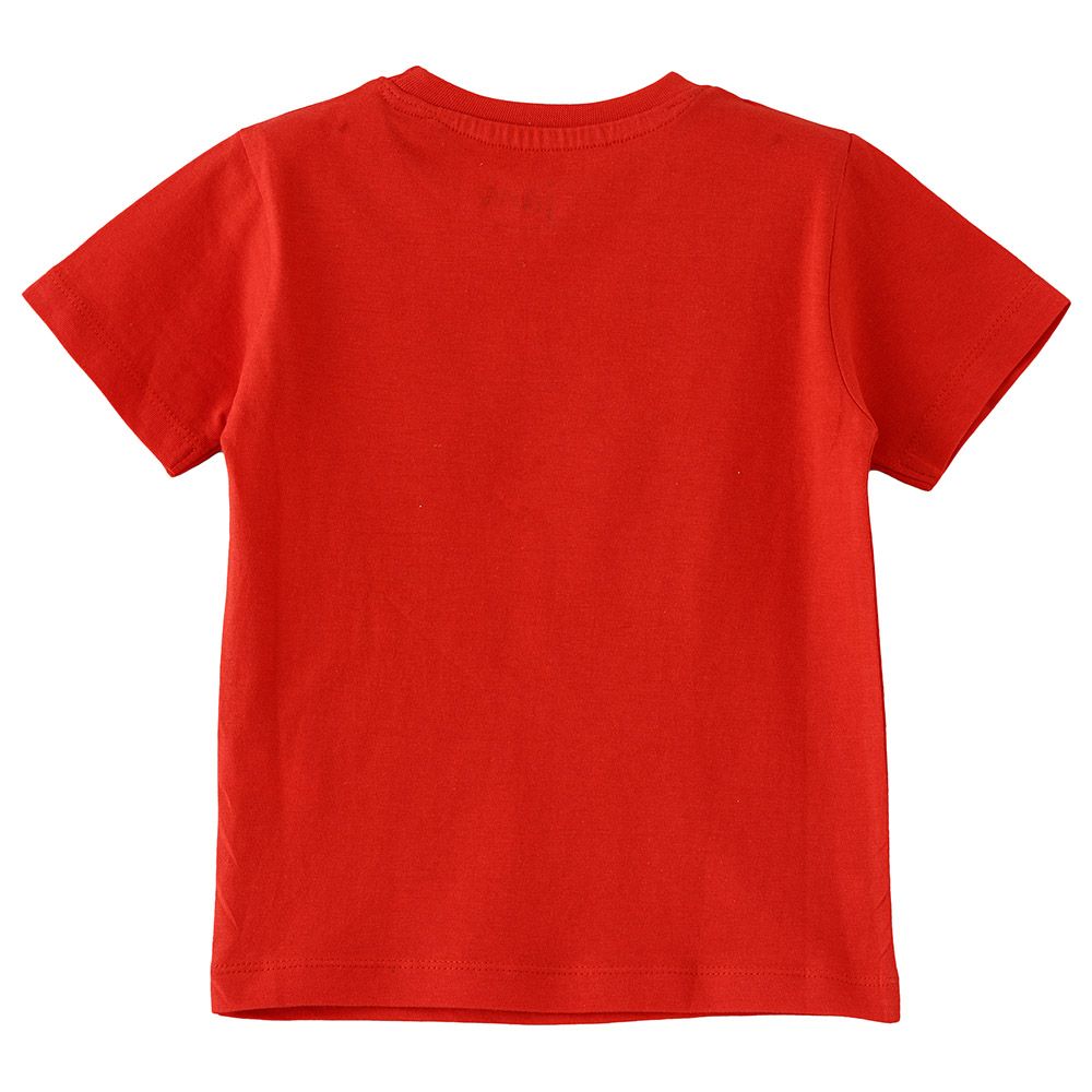 Jam - Boys Printed Basic Round Neck Graphic T-Shirt - Red