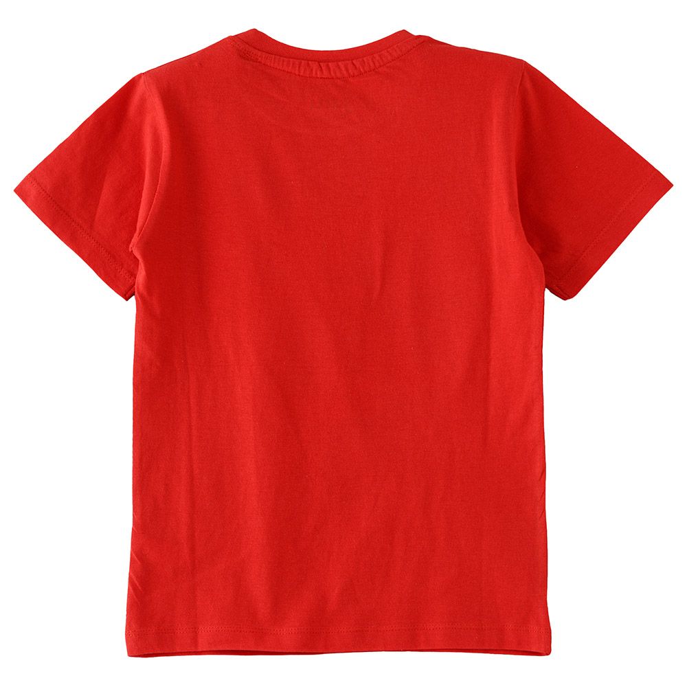 Jam - Boys Basic Round Neck Graphic T-Shirt - Bright Red