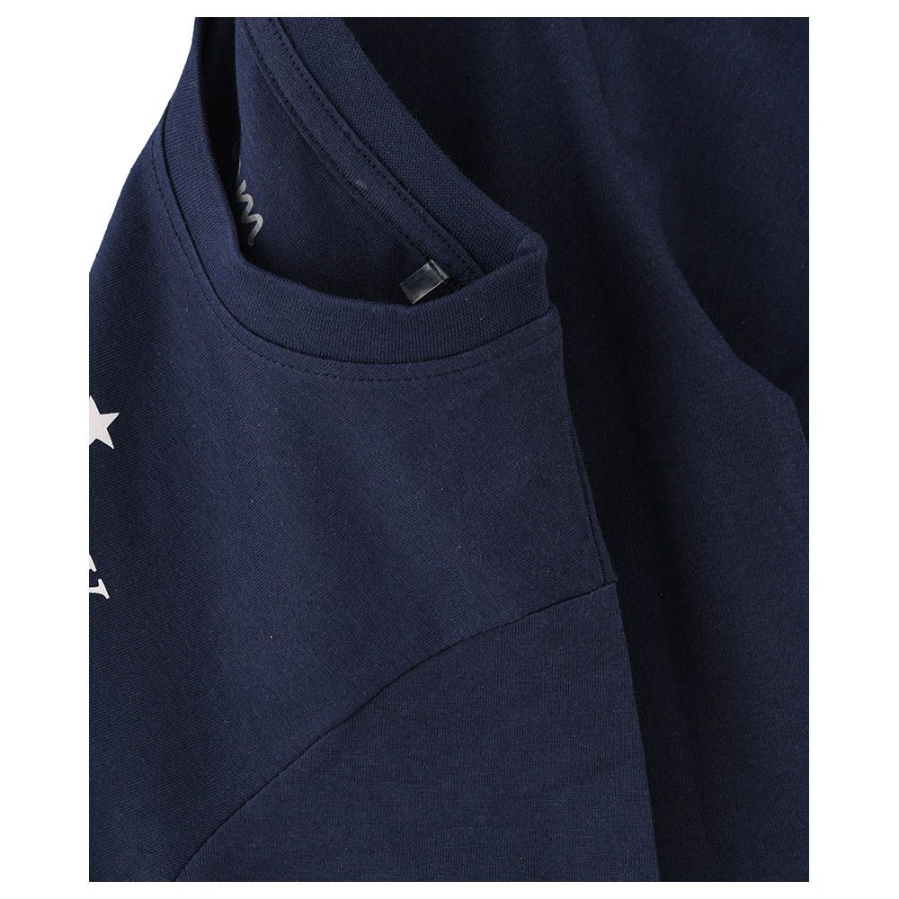 Jam - Boys Basic Round Neck Graphic T-Shirt - Dark Blue