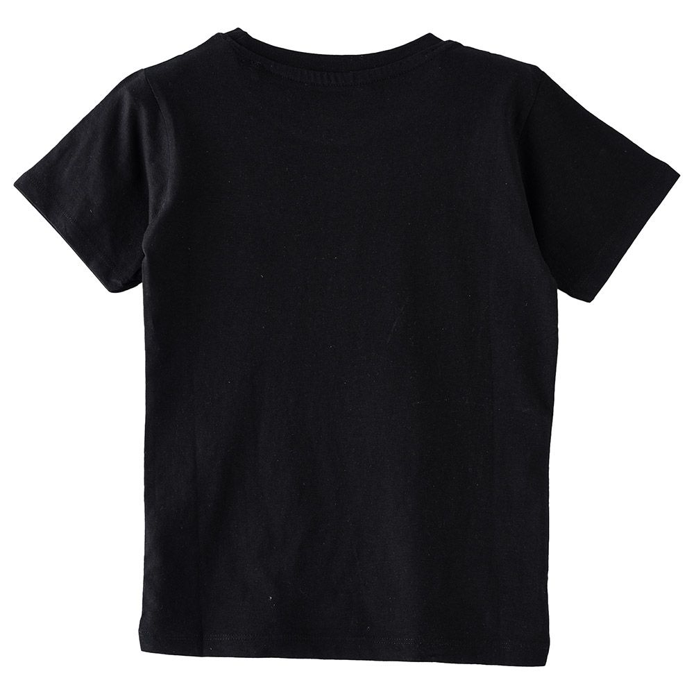 Jam - Boys Basic Round Neck Graphic T-Shirt - Black