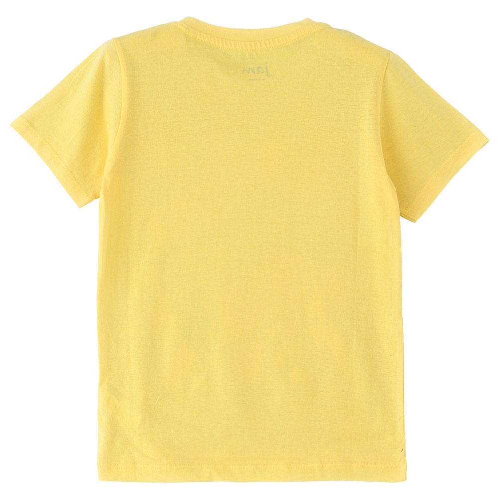 Jam - Boys Basic Round Neck Graphic T-Shirt - Yellow