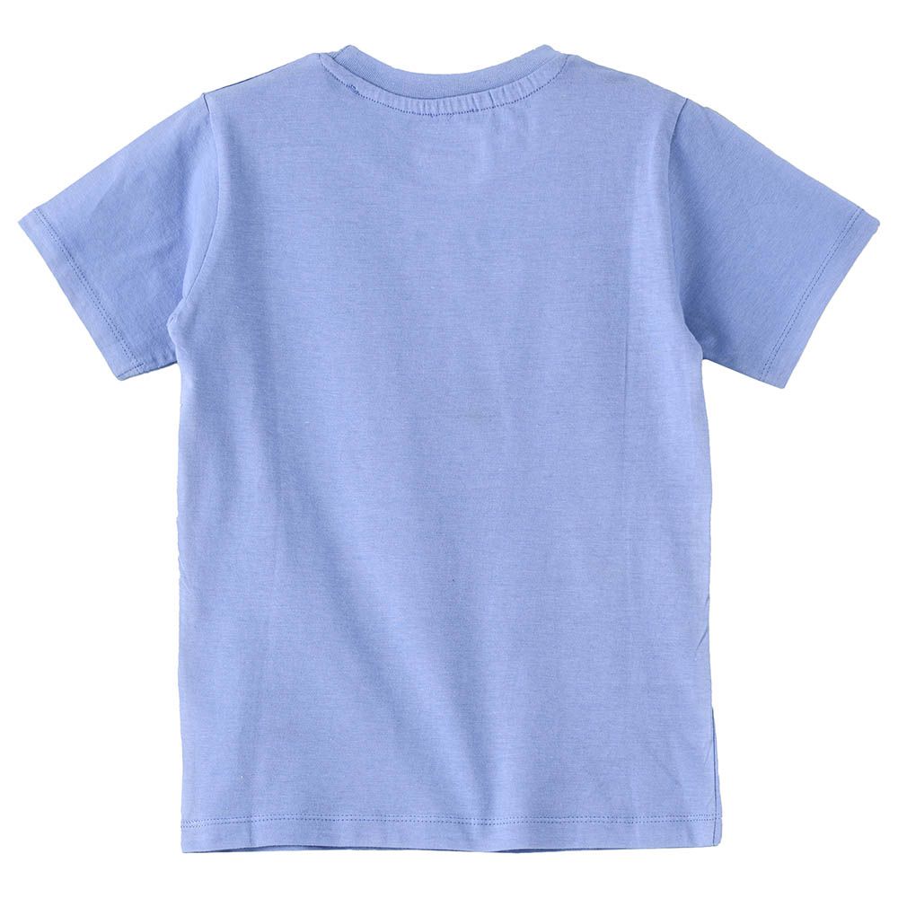 Jam - Boys Basic Round Neck Graphic T-Shirt - Sky Blue