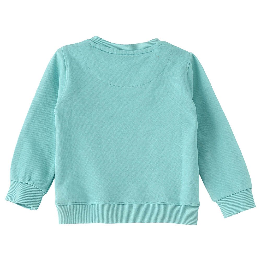 Jelliene - Girls Basic Round Neck Sweat Top - Blue