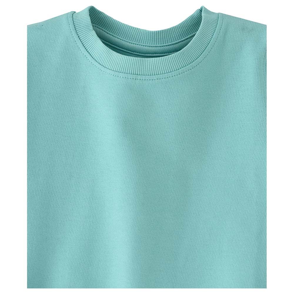 Jelliene - Girls Basic Round Neck Sweat Top - Blue