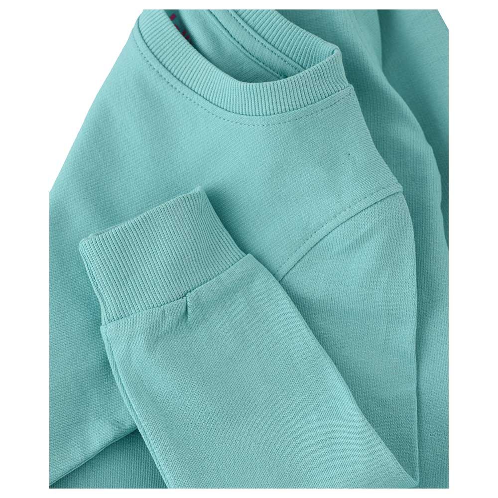 Jelliene - Girls Basic Round Neck Sweat Top - Blue