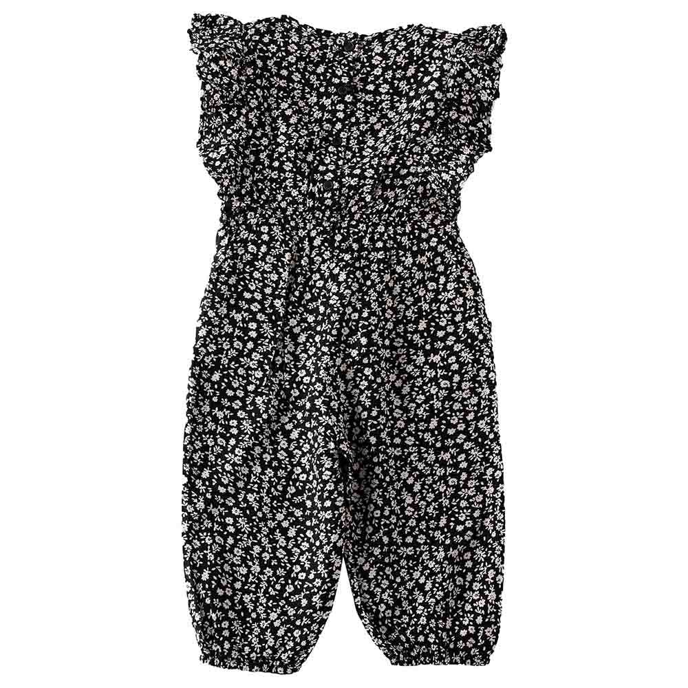 Jelliene - Girls AOP Woven Jumpsuit - Black