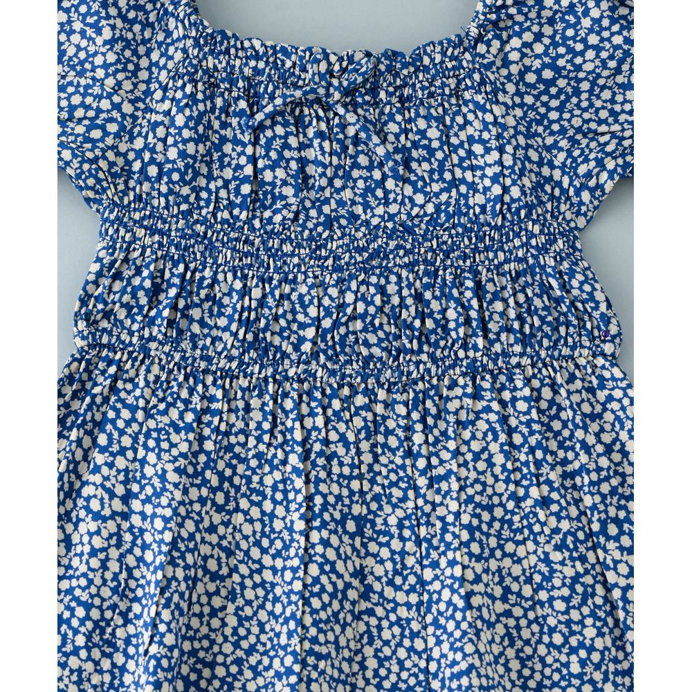 Jelliene - Aop Woven Dress - Blue