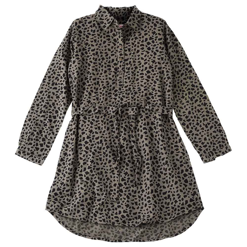 Jelliene - Animal Print Aop Woven Dress