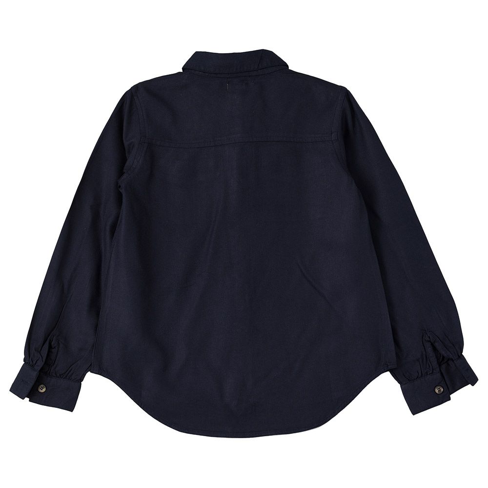 Jelliene - F/Slv Woven Shirt With Pockets At Front - Navy Blue